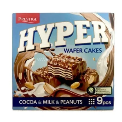 Hyper Wafer Cake Milk Cocoa And Peanuts 167g