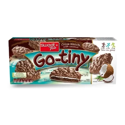 Go-Tiny Milk Creme Cocoa Milk Glaze Coconut Biscuits 130g