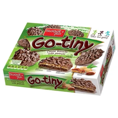 Go-Tiny Biscuits With Peanut Creme And Peanuts 130g