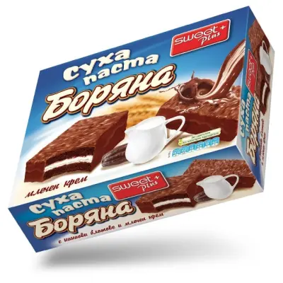 Boriana Sponge Cake Milk Cream Glazed 300g