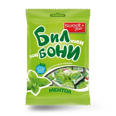 Bilboni Hard Herbal Candies Menthol 85g
