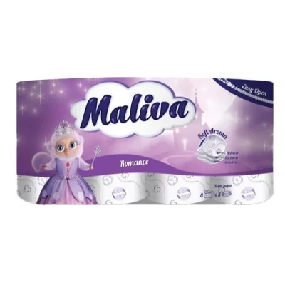 MALIVA TOILET PAPER 8 ROLLS 3S ROMANCE