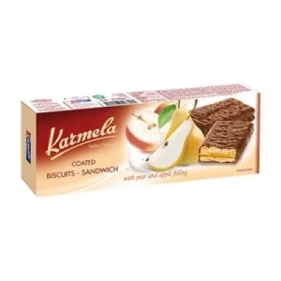 Karmela Sandwich Biscuits Pear 216g