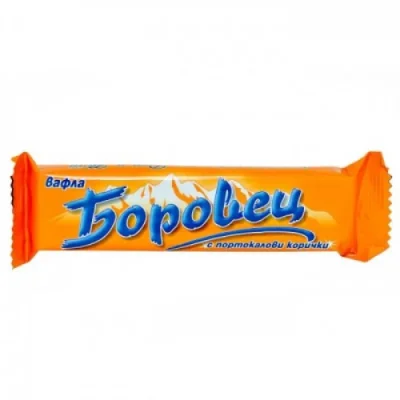 Borovets Wafer Orange Peel Cocoa Coated 52g