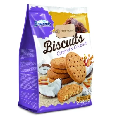 Borovets Biscuits With Caramel And Coconut 100g