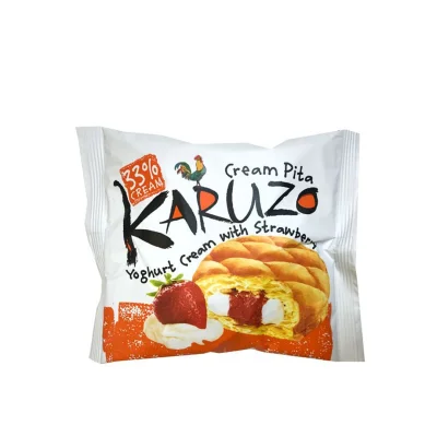 Karuzo Croissant Bun Strawberry Cheesecake Cream 82g