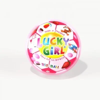 Big Ball Lucky Girl Chocolate Bons Strawberry 40g With Toy