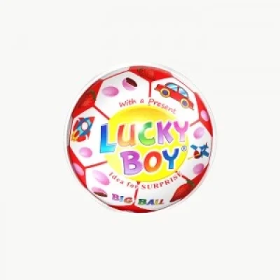 Big Ball Lucky Boy Chocolate Bons Strawberry 40g With Toy