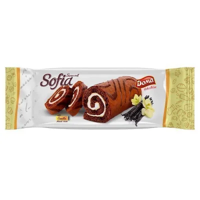 DOMA SOFIA SWISS ROLL 200gr VANILLA FILLING