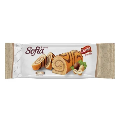 DOMA SOFIA SWISS ROLL 200gr HAZELNUT FILLING