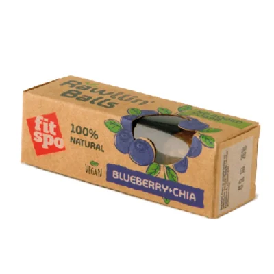 Fitspo Vegan Rawllin Balls Blueberry and Chia 48g