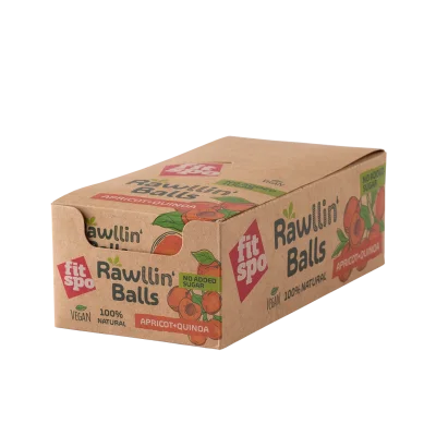 Fitspo Vegan Rawllin Balls Apricot and Quinoa 48g