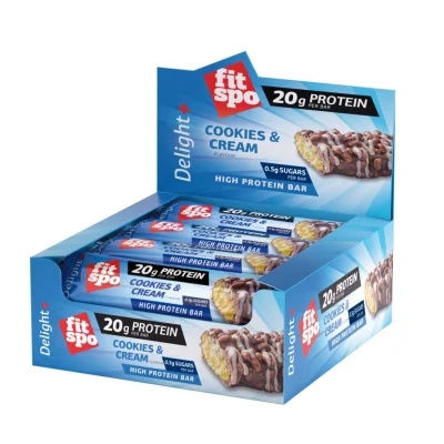 Fitspo Protein Bar Delight Cookies And Cream 60g