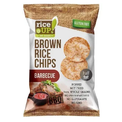 RICE UP BROWN RICE CHIPS 60gr. BBQ