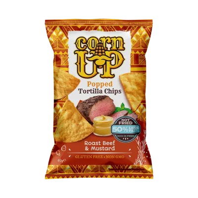 Corn Up Tortilla Chips Roast Beef and Mustard 60g