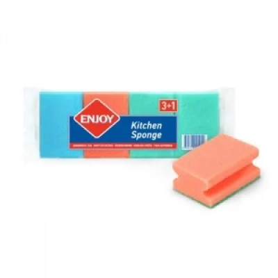 Enjoy Kitchen Sponge With Grip 4 Pack