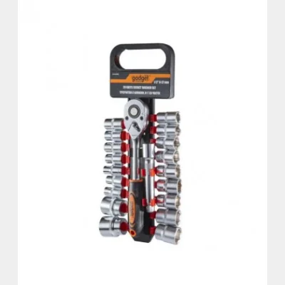 GADGET ΚΑΡΥΔΑΚΙΑ ΣΕΤ 20 ΤΕΜ 1/2'' ΜΕ ΚΑΣΤΑΝΙΑ 330579