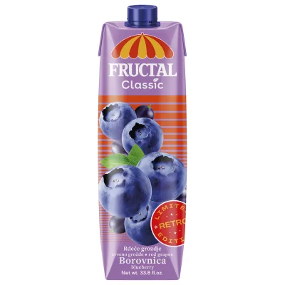 Fructal classic borovnic 1L