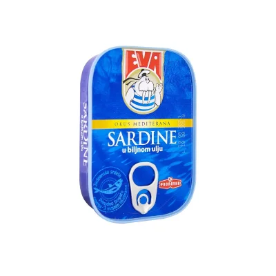 Sardinë vaj bimor Eva 100gr