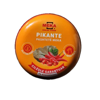 MEKA HALAL FOOD PASHTETË PIKANTE PA KONSERVUES 95GR