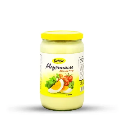Majonez qelq Deluxe 660ml