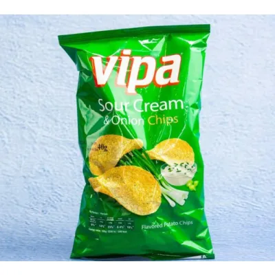 Vipa Chips Sour Cream 100 Gr 1/20