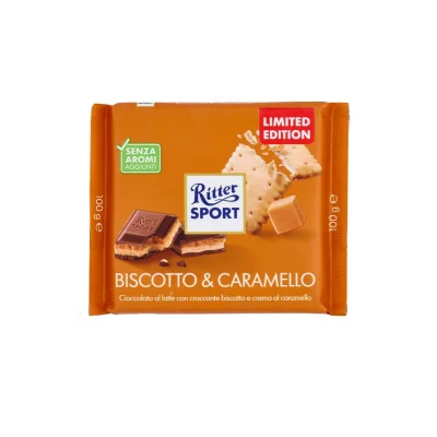 Ritter Sport 100g Biscuit & Caramel