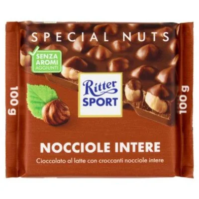 Ritter Sport Cioccolato Latte e Nocciole Intere Gr.100
