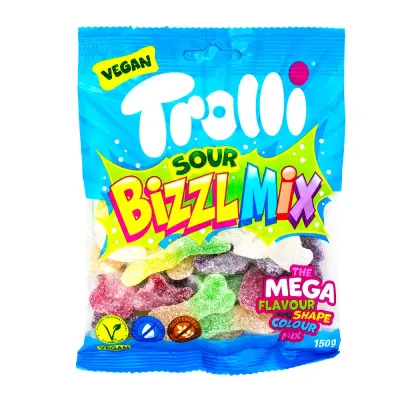 Trolli Bizzl Mix Sour Vegan 150g
