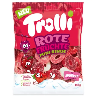 Trolli Rote Fruchte Mini Ringe 150g