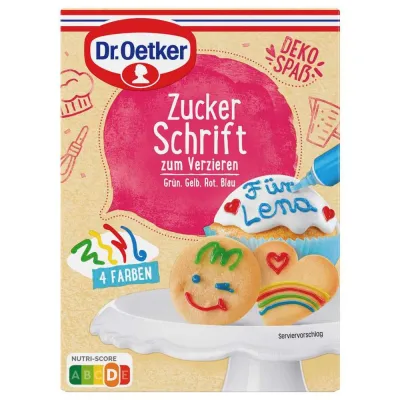 Sugar Writing 4 Colors 100g