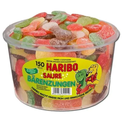 Haribo Saure Baerenzungen-Veggie 150pcs
