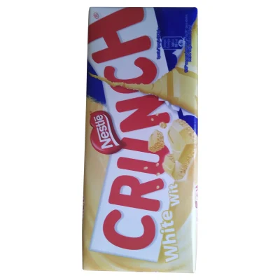 Crunch White Chocolate Tablet 100g