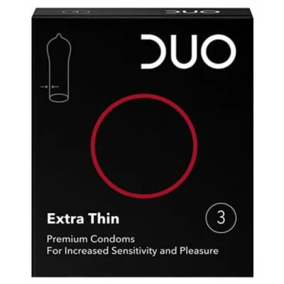 DUO CONDOMS 3pcs EXTRA THIN