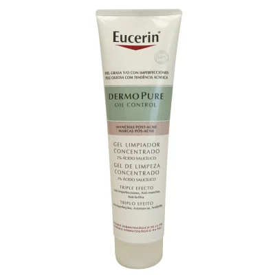 Eucerin dermopure 150 ml. Triple effect facial cleansing gel.