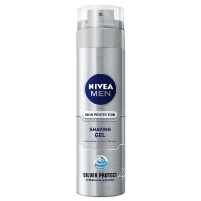 NIVEA Shaving gel 200ml Silver Protect
