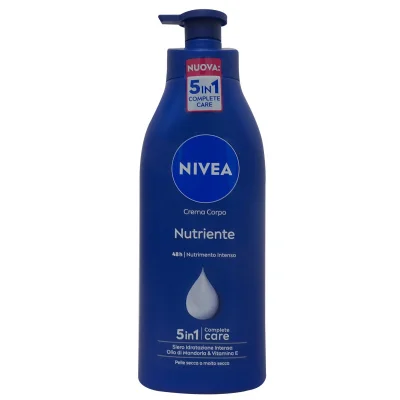Nivea body milk 500 ml. Nutritive 5 in 1 very dry skin with dispenser.