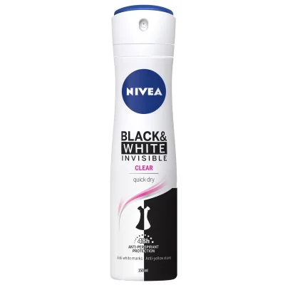 NIVEA Deodorant Antiperspirant Women Black & White Invisible Clear 150ml