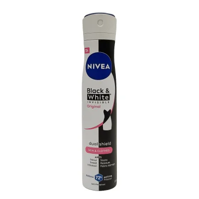Nivea deodorant spray 200 ml. Black & white invisible original.