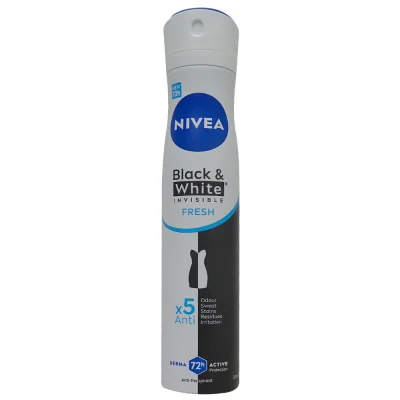 Nivea deodorant spray 200 ml. Black & white invisible fresh.