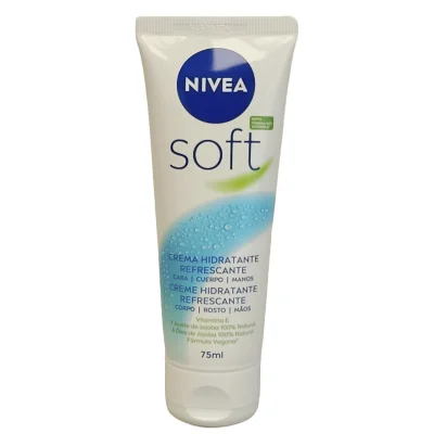 Nivea cream soft 75 ml. Tubo with Jojoba oil.