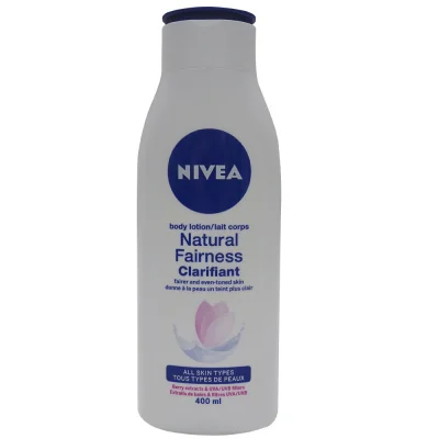 Nivea body milk 400 ml. Natural clarifying berry extracts & grapes.