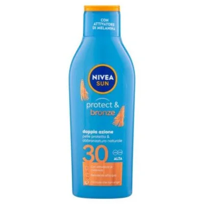 Nivea Sun Latte Solare Protect & Bronze IP 20 Ml.200