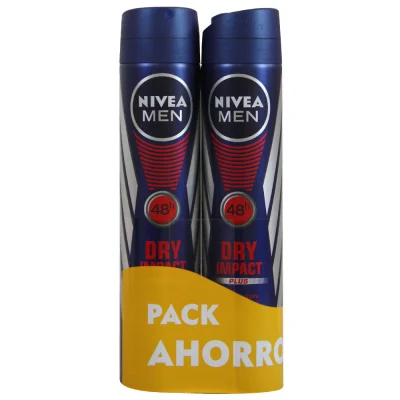Nivea deodorant spray 2X200 ml. Men Dry Impact.