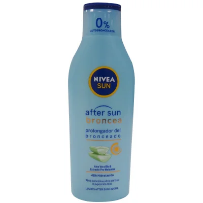 Nivea Sun after sun 200 ml. Tan extender with aloe vera BIO.