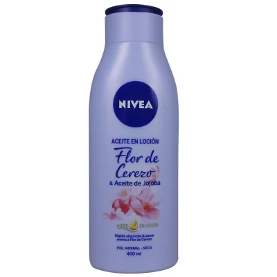 Nivea oil in lotion 400 ml. Cherry flower.