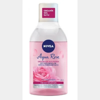 Nivea Dual Phase Facial Cleansing Water Rose  400 ml