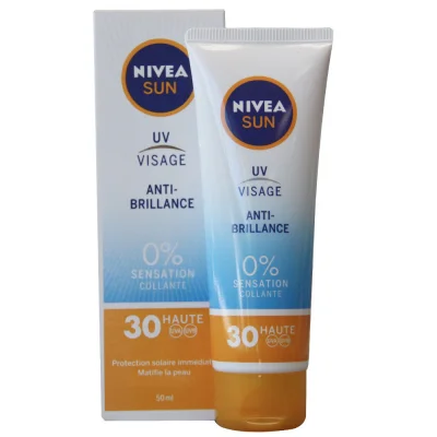 Nivea Sun cream 50 ml. Protection 30 anti-shine.