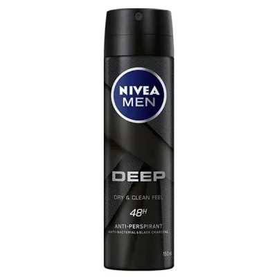 NIVEA DEO MEN 150ml DEEP BLACK CARBON DRY & CLEAN