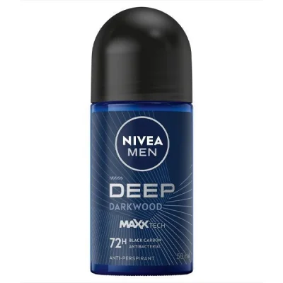 NIVEA ROLLON MEN 50ml DEEP BLACK CARBON DRY & CLEAN
